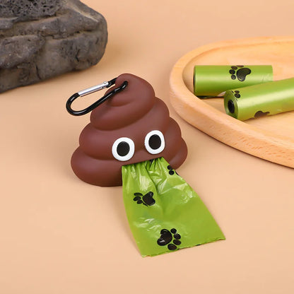 Outdoor Portable Pet Dog Waste Bag Dispenser Poop Bag Loader Cleaning Tool Pet Products Fecal Shape